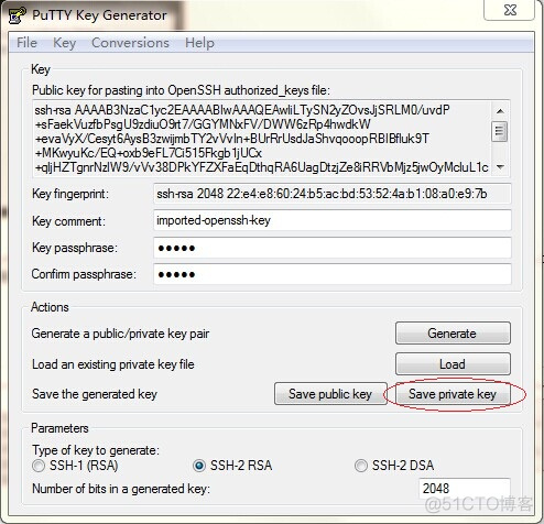 windows上通过secureCRT和putty创建密钥登录_linux_09