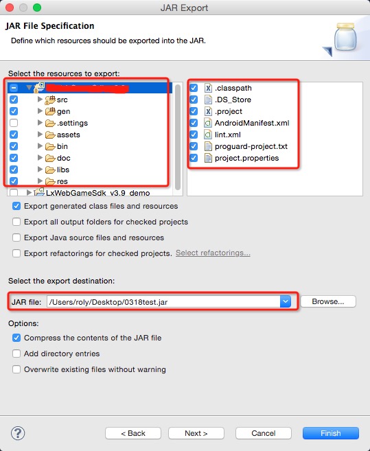 在Eclipse上打包并使用Proguard工具混淆jar包_android_03