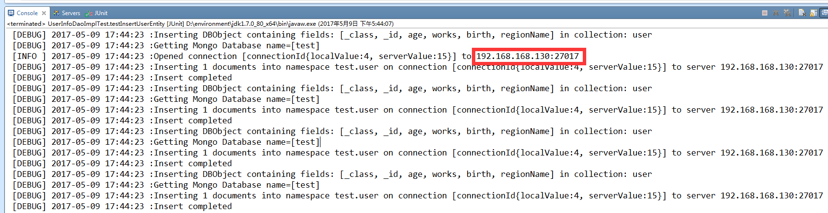 spring mongodb 复制集配置（实现读写分离）_测试用例_14