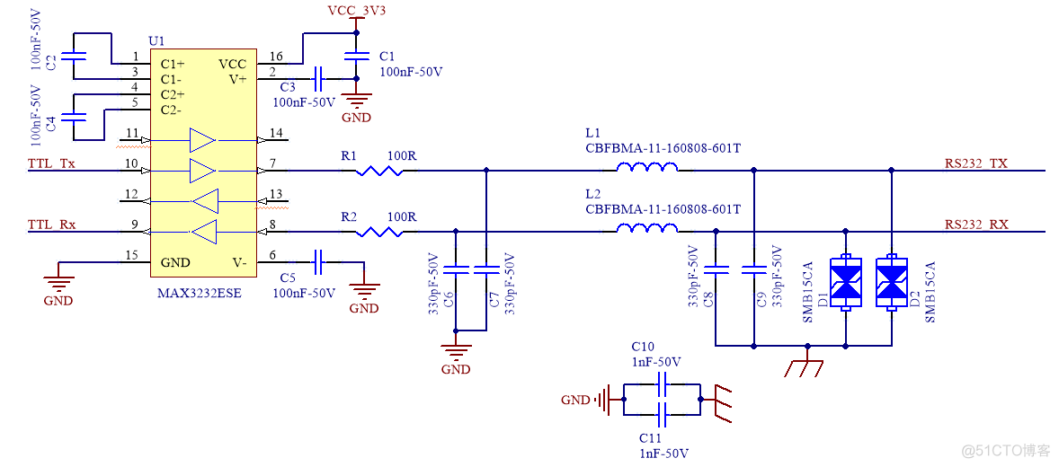 RS232/RS485/RS422的EMC电路设计_电路设计