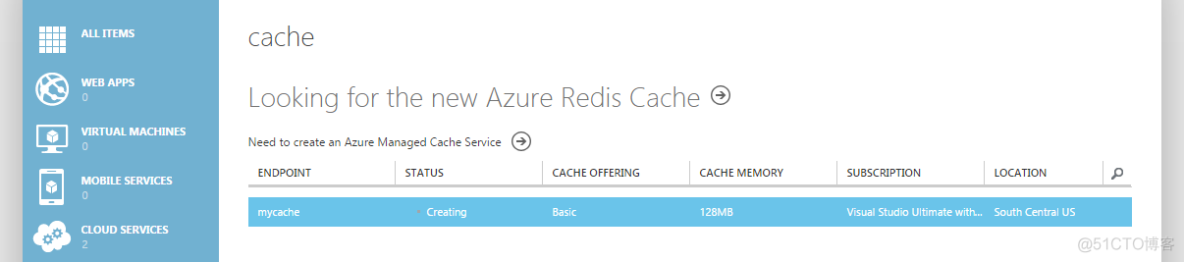 Windows Azure 系列-- Azure Redis Cache的配置和使用_microsoft