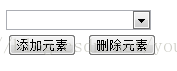 JavaScript向select下拉框中加入和删除元素_初始化