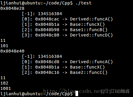 C++对象模型之详述C++对象的内存布局_子类_05