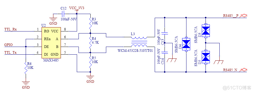 RS232/RS485/RS422的EMC电路设计_差分_02