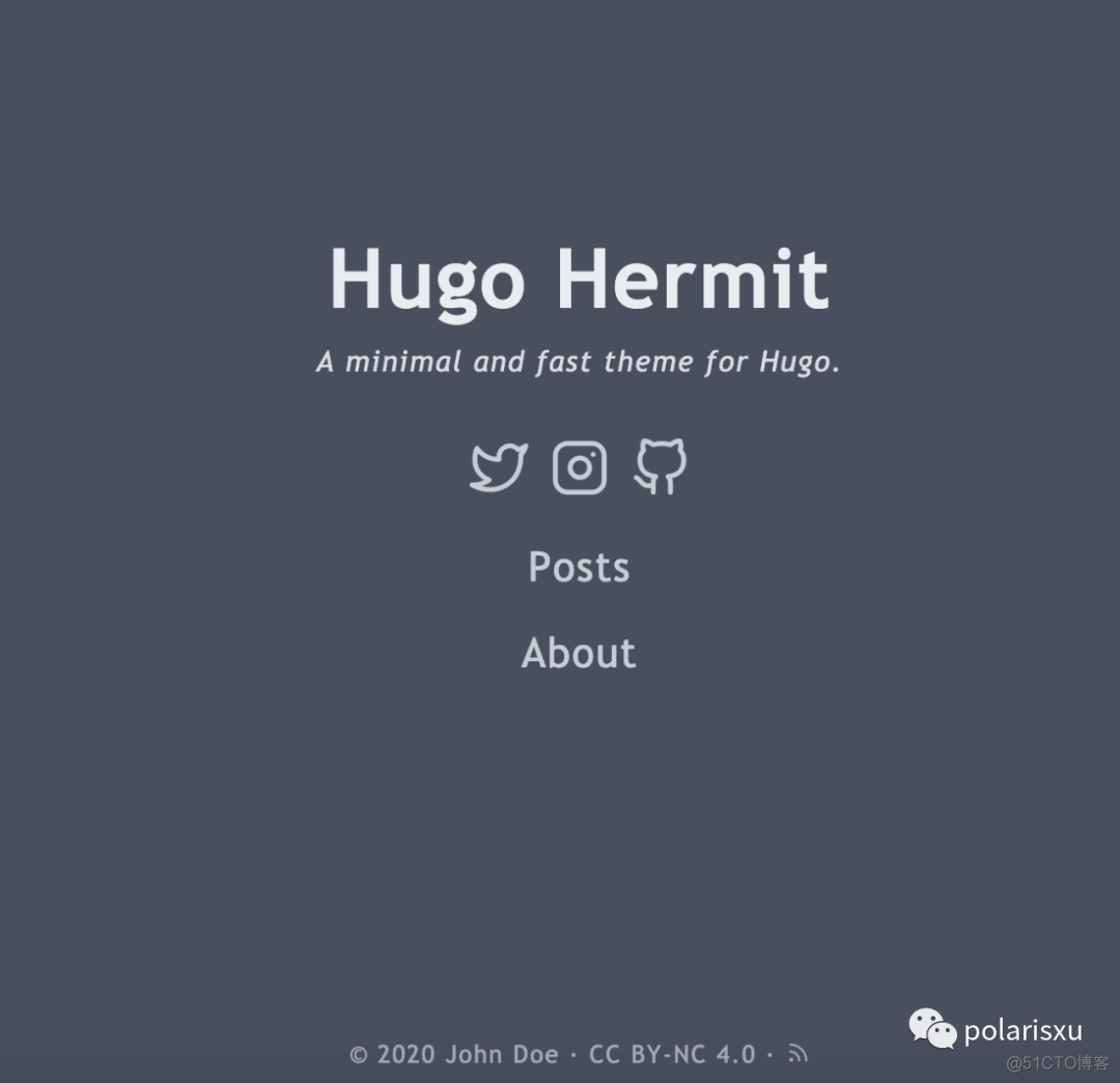 Hugo + GitHub Pages 搭建自己的网站_git_02