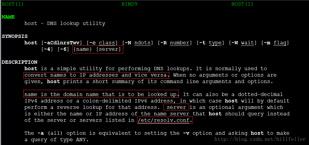 DNS查询工具：host、nslookup、dig_ip地址