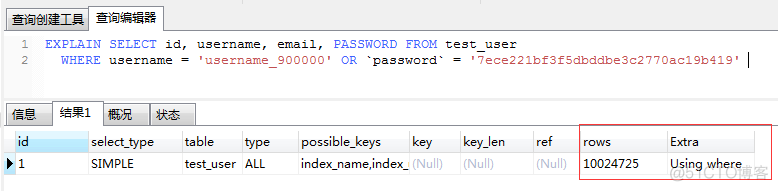 mysql索引优化比普通查询速度快多少_sql_11