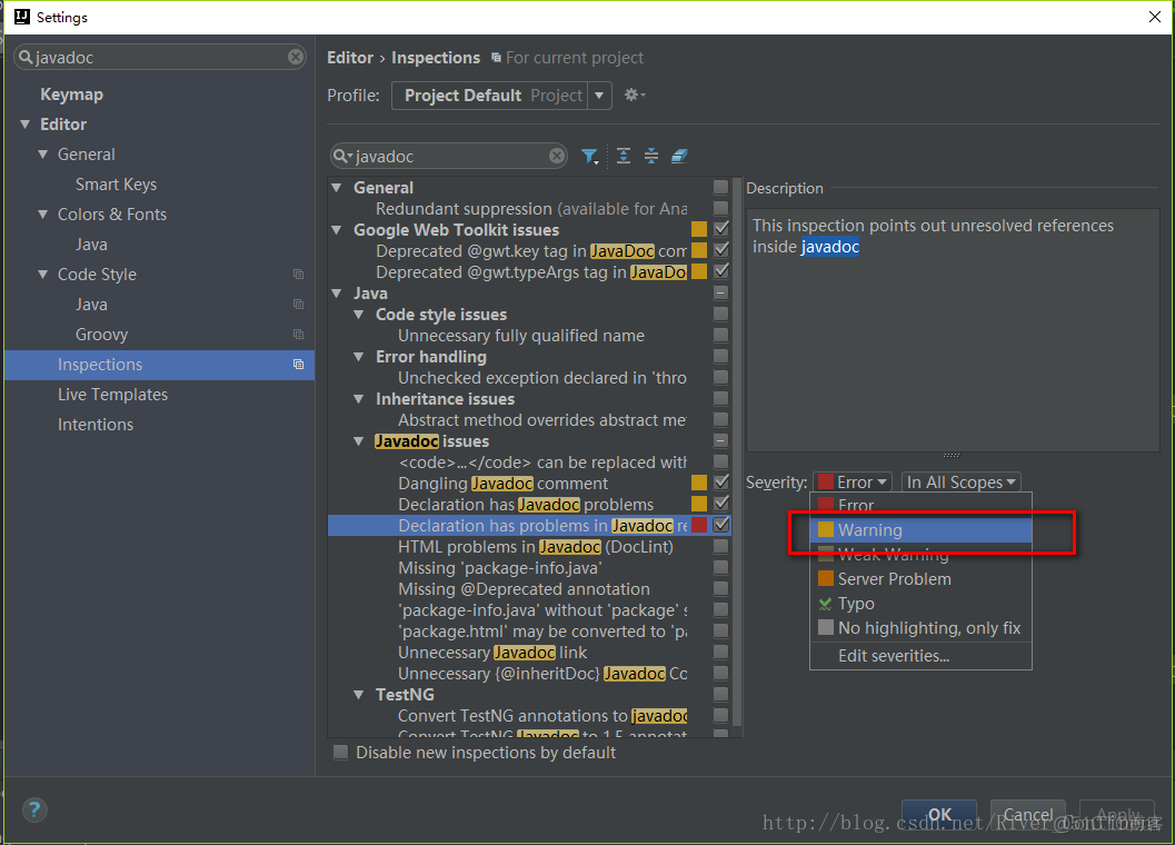 【报错】IntelliJ IDEA中绿色注释扫描飘红报错解决_javad_07