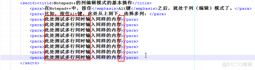 Notepad++的列编辑功能_html_02