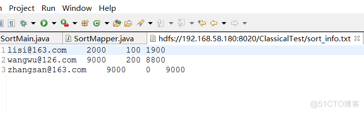 MapReduce实现手机上网日志分析（排序）_java