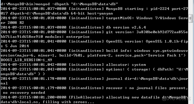 MongoDB下载安装測试及使用_主键