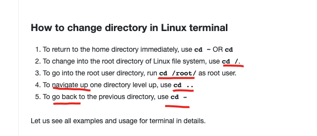 linux cd root directory_shell