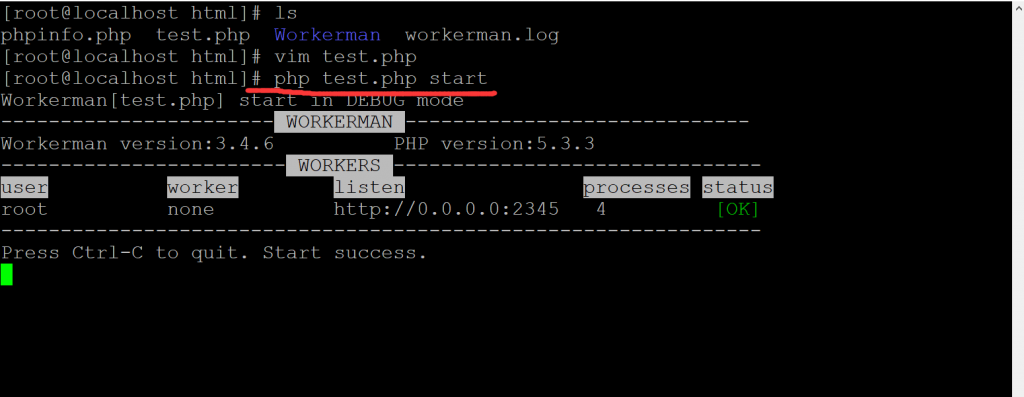 Linux系统安装workerman,启动wss 服务_.net_06