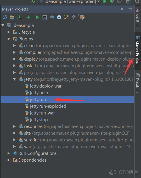 intellij idea使用配置jetty maven 插件_目标路径