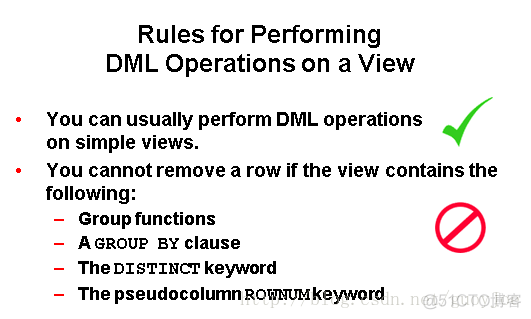 [每日一题] OCP1z0-047 :2013-08-12 view视图的描述哪些是正确的？_oracle_03