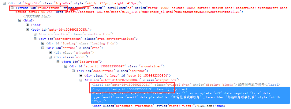 MY_Selenium登录126邮箱，定位不到账号输入框解决办法_chrome_02