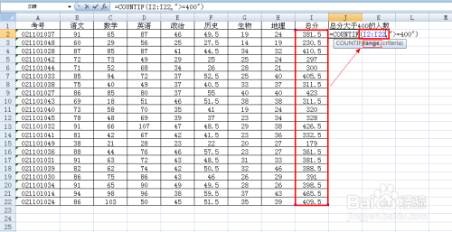 Excel中用countif和countifs统计符合条件的个数  good_数据_04