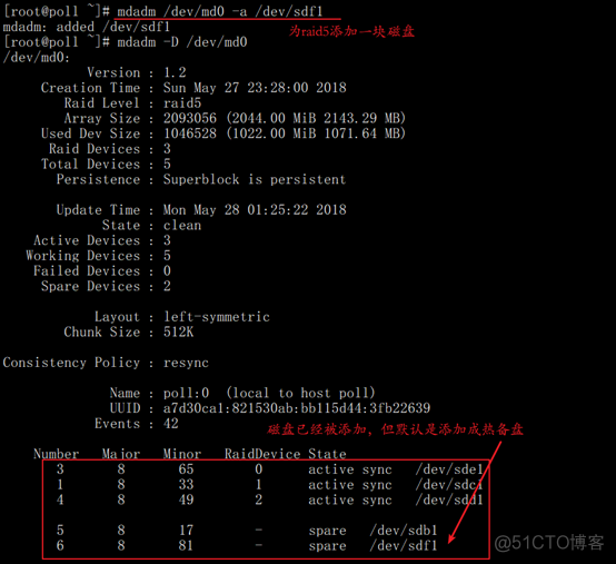 Raid5的搭建、测试、取消_文件系统_31