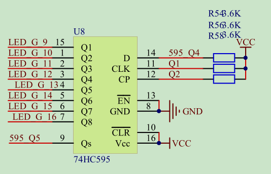 74HC595 8位移位寄存器的使用小结_寄存器_09