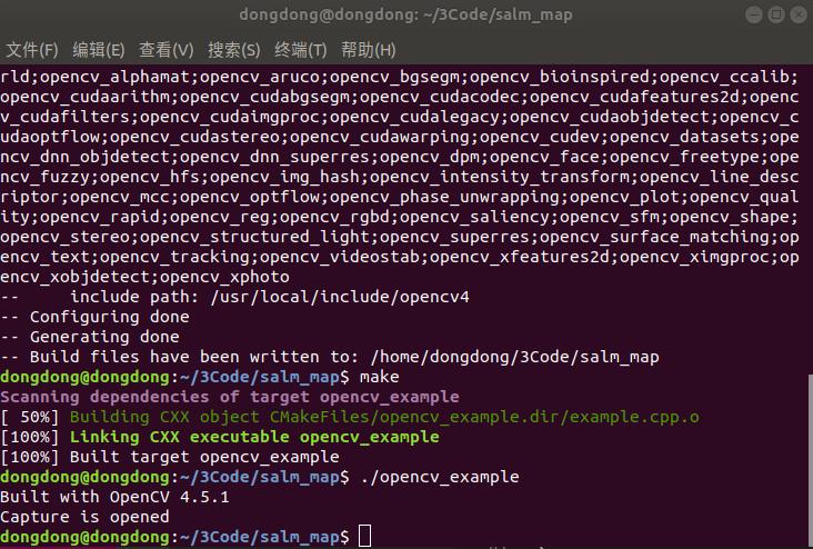 ubuntu1804.6从源码编译opencv4.5和扩展库和cuda10.1_2d_40