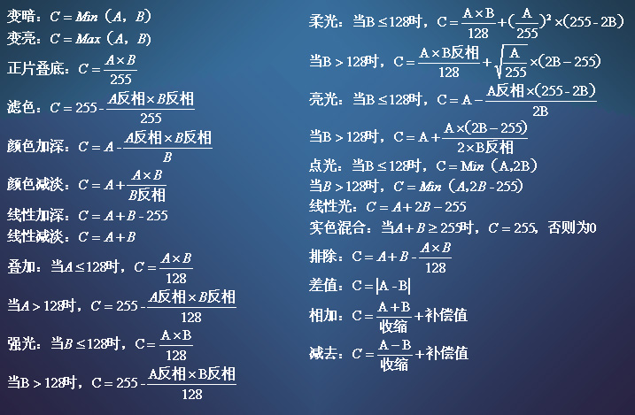 Ps图层混合计算公式 Mobefcf97的技术博客 51cto博客