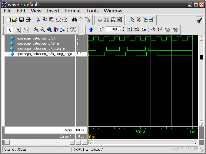 (原創) 如何使用ModelSim-Altera作電路模擬? (SOC) (Quartus II) (ModelSim)_上升沿_05