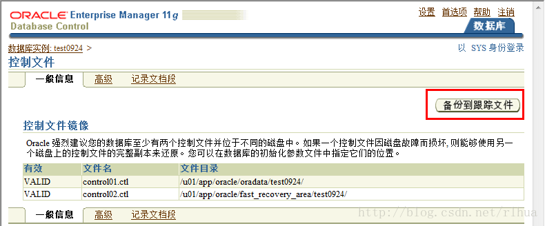 Oracle DB 执行数据库备份_控制文件_17