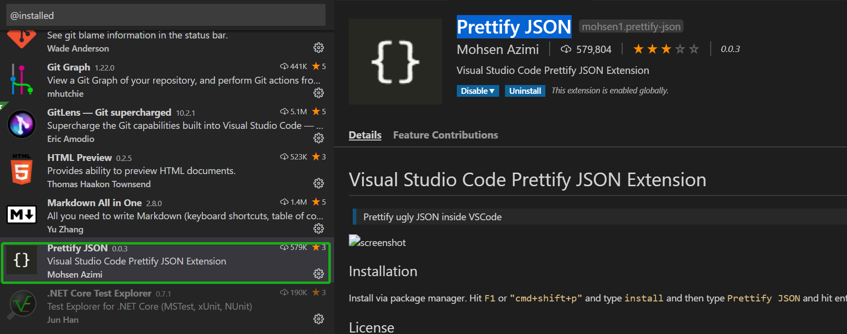 How To Prettify Json In Visual Studio Code