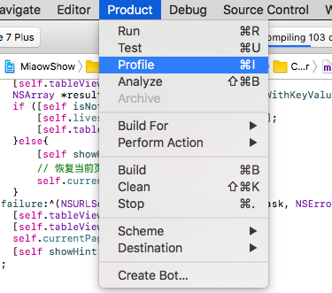 xcode8 使用Instruments检测定位并解决iOS内存泄露_内存泄露_02