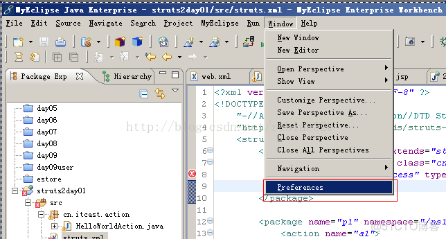添加struts2本地dtd限制_eclipse配置_02