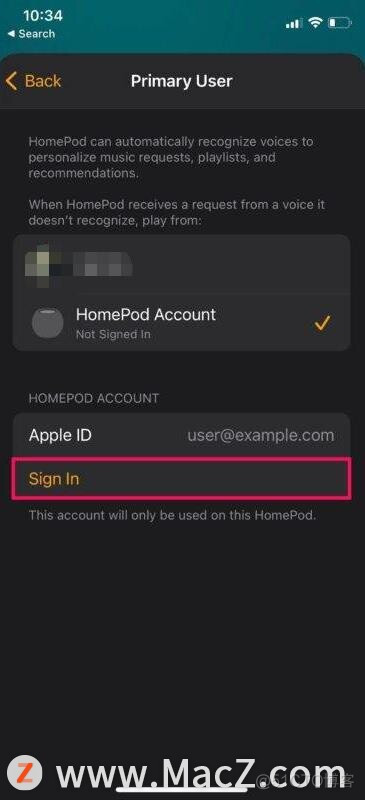 如何更改HomePod使用的Apple ID？_HomePod_06