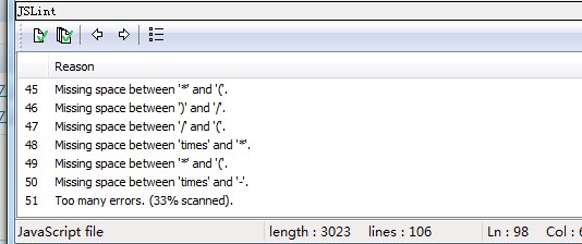 在notepad++中使用jslint检查javascript代码_js代码_03