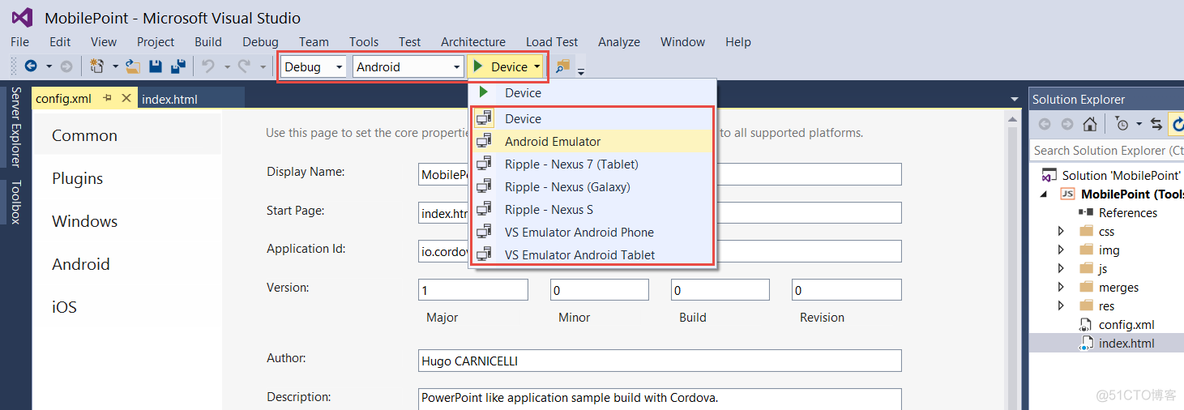 Visual Studio 2015 和 Apache Cordova_android_09