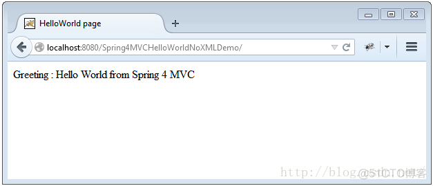 Spring 4 MVC HelloWorld 纯注解方式（带源码）【超赞】_纯注解方式_02