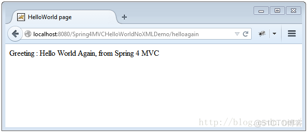 Spring 4 MVC HelloWorld 纯注解方式（带源码）【超赞】_spring_03