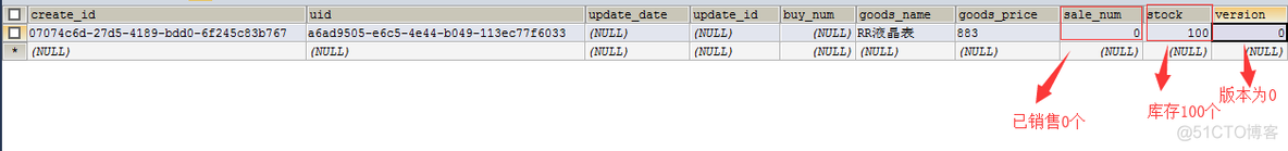 【mysql】mysql增加version字段实现乐观锁，实现高并发下的订单库存的并发控制，通过开启多线程同时处理模拟多个请求同时到达的情况  + 同一事务中使用多个乐观锁的情况处理_多线程_03