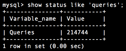 Mysql 监控性能状态 QPS/TPS【转】_bash