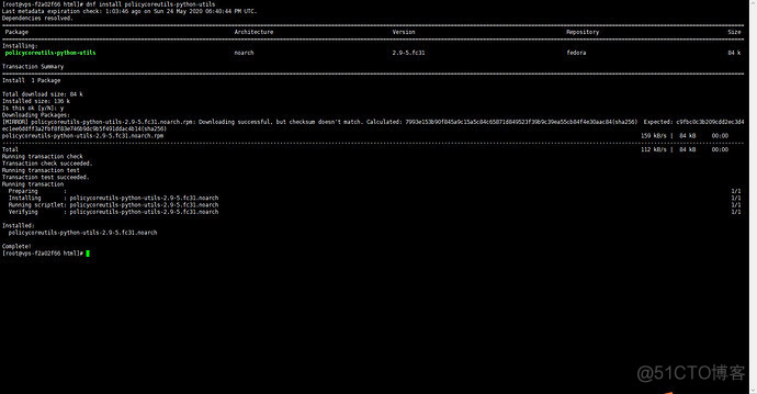 Apache 配置 SELinux 命令的时候的命令 semanage_python_02