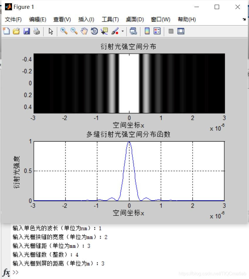 【光学】基于matlab多缝夫琅禾费衍射【含Matlab源码 061期】_matlab