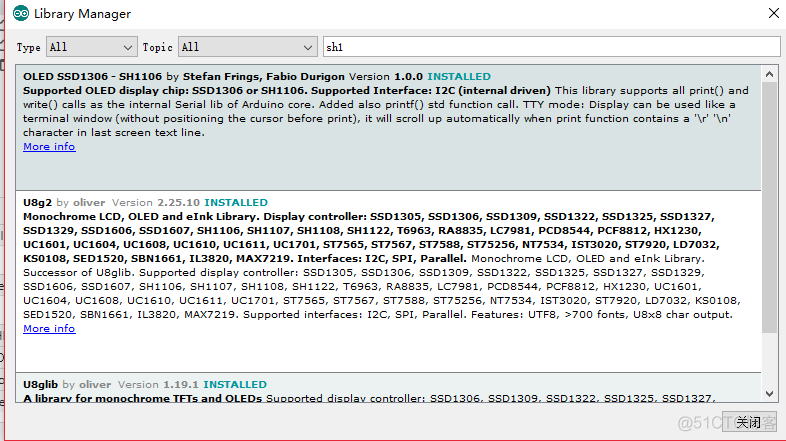 OLED液晶屏幕（1）OLED液晶屏幕ssd1306驱动芯片 arduino运行 ESP8266-07可以  12f不可以_#include_16