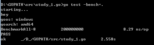 go 学习笔记（3）benchmark_golang