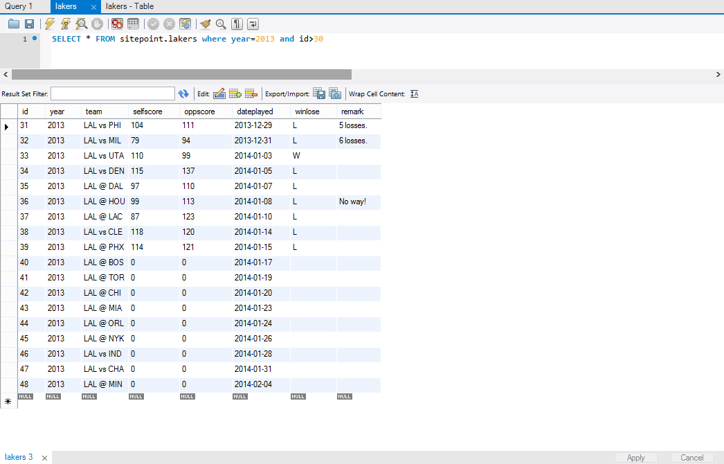 Cursors in MySQL Stored Procedures_mysql_02