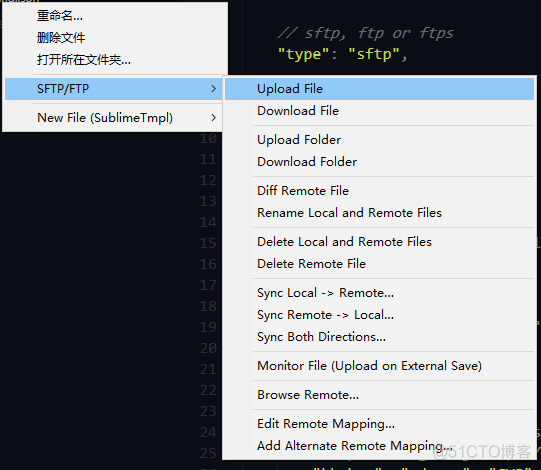 Sublime Text3 安装ftp插件_配置信息_10