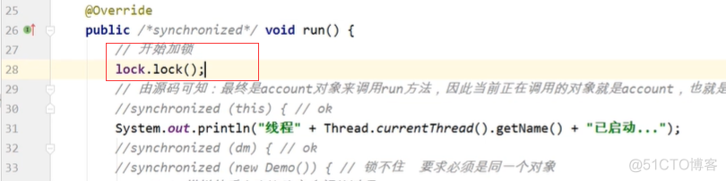 JavaSE：使用Lock（锁）实现线程同步_同步代码块_02