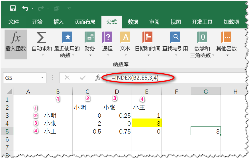 excelindex和match函數