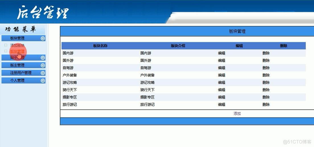 asp.net1010-旅游论坛的设计与实现#毕业设计_管理系统_02