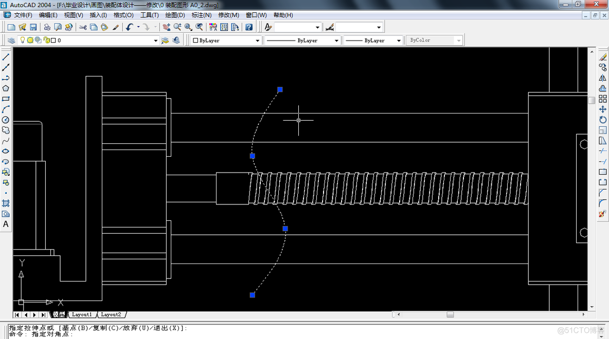 AutoCAD 样条曲线如何结束_技术_04