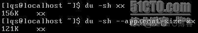 linux下使用 du查看某个文件或目录占用磁盘空间的大小_硬链接_03