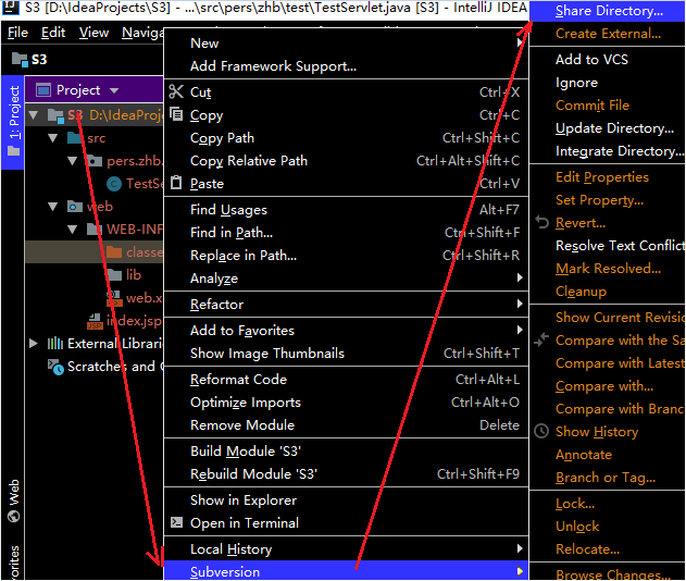 svn：IDEA与SVN（配置SVN、IDEA添加项目到SVN）_svn_07