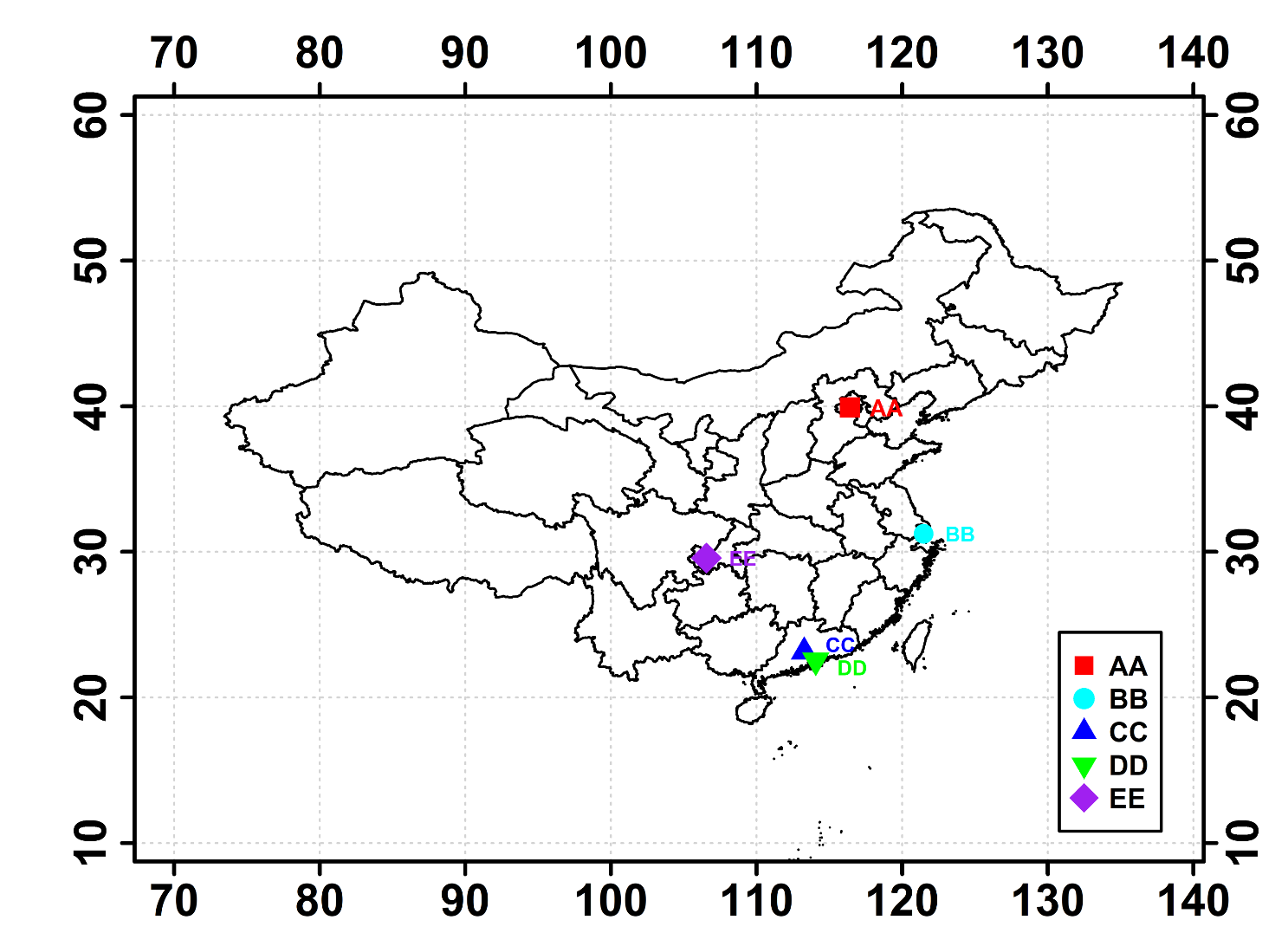 R语言绘制地图_C语言